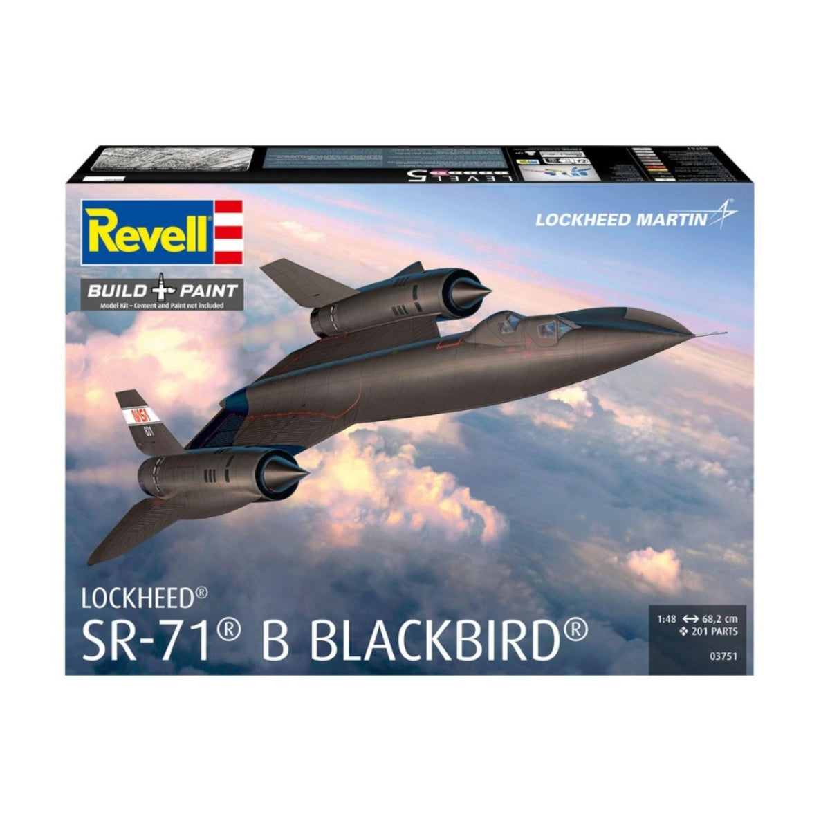 Revell Lockheed SR-71B Blackbird Twin Seat Model Kit 03751