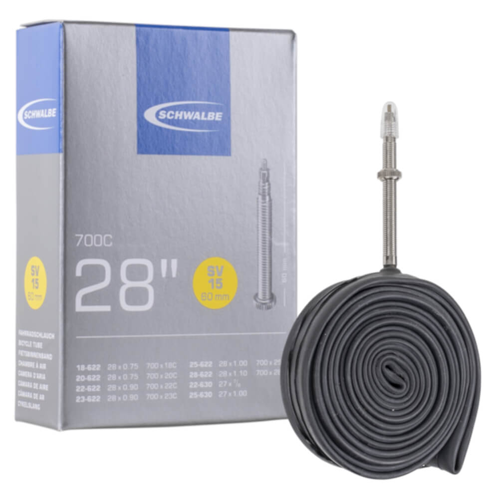 Schwalbe SVS15 700x18-28c 60mm 700c Presta Valve Bike Inner Tube Single Tube