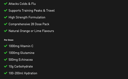 Torq aTAC Cold & Flu Relief Pouch 28 Doses Lime 2 Pack Sports Energy Gel