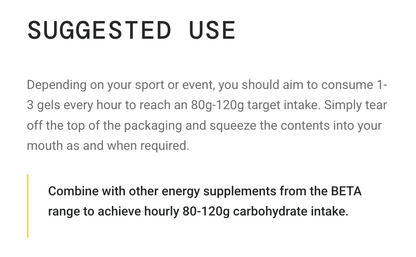 SIS BETA Fuel Energy Gel | Box of 30 x 60ml - Various Flavours