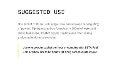 SIS BETA Fuel Energy Drink Powder | Box of 15 Sachets x 82g - Various Flavours
