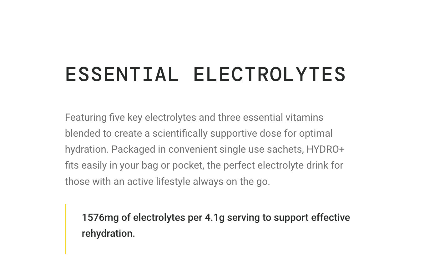 SIS HYDRO+ Stick Electrolyte Drink Mix Hydration Powder | Box of 20 x 4.5g - Various Flavours