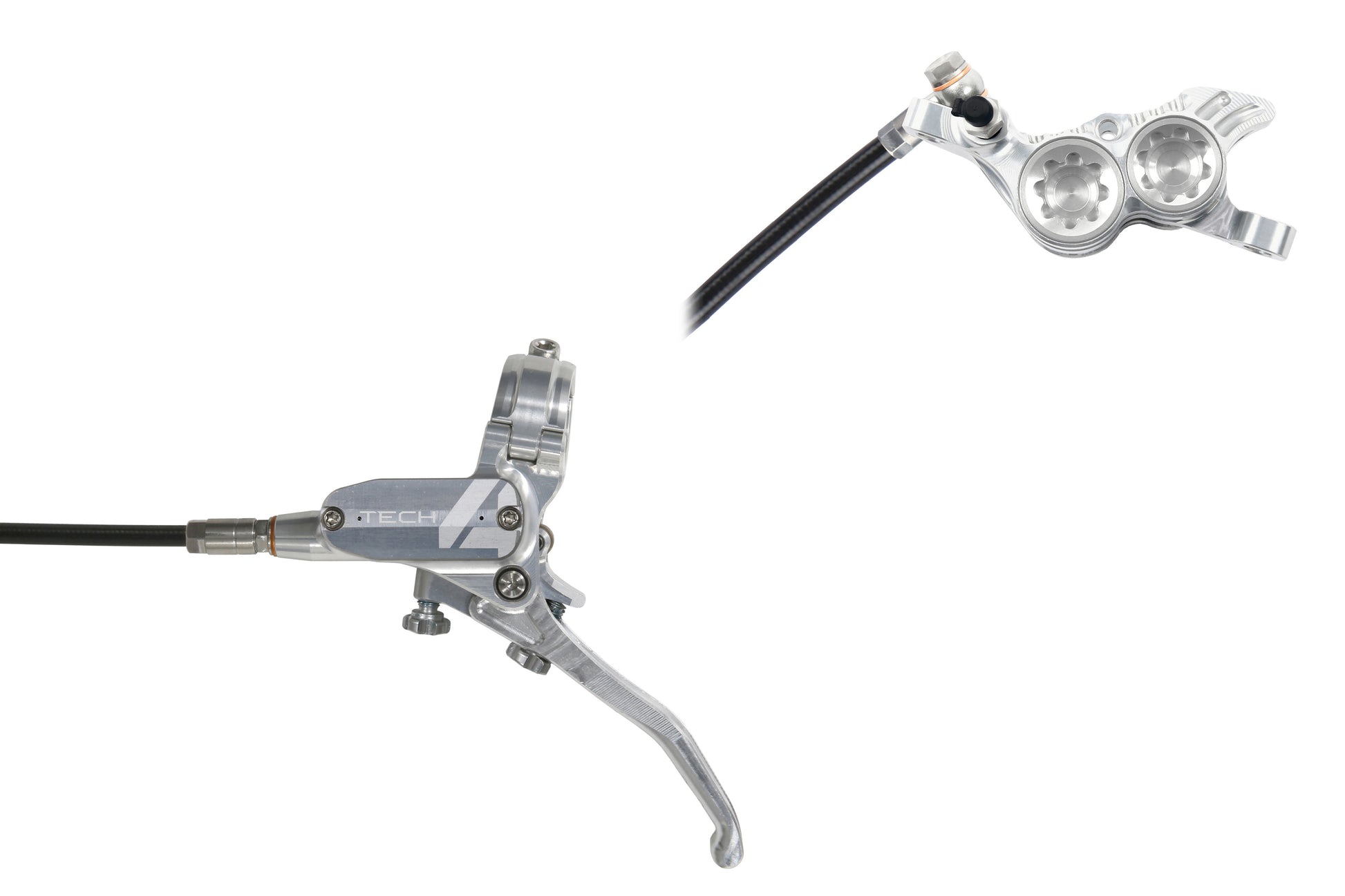 Hope Tech 4 V4 No Rotor Front Hydraulic Disc Bike Brake Calliper & Lever