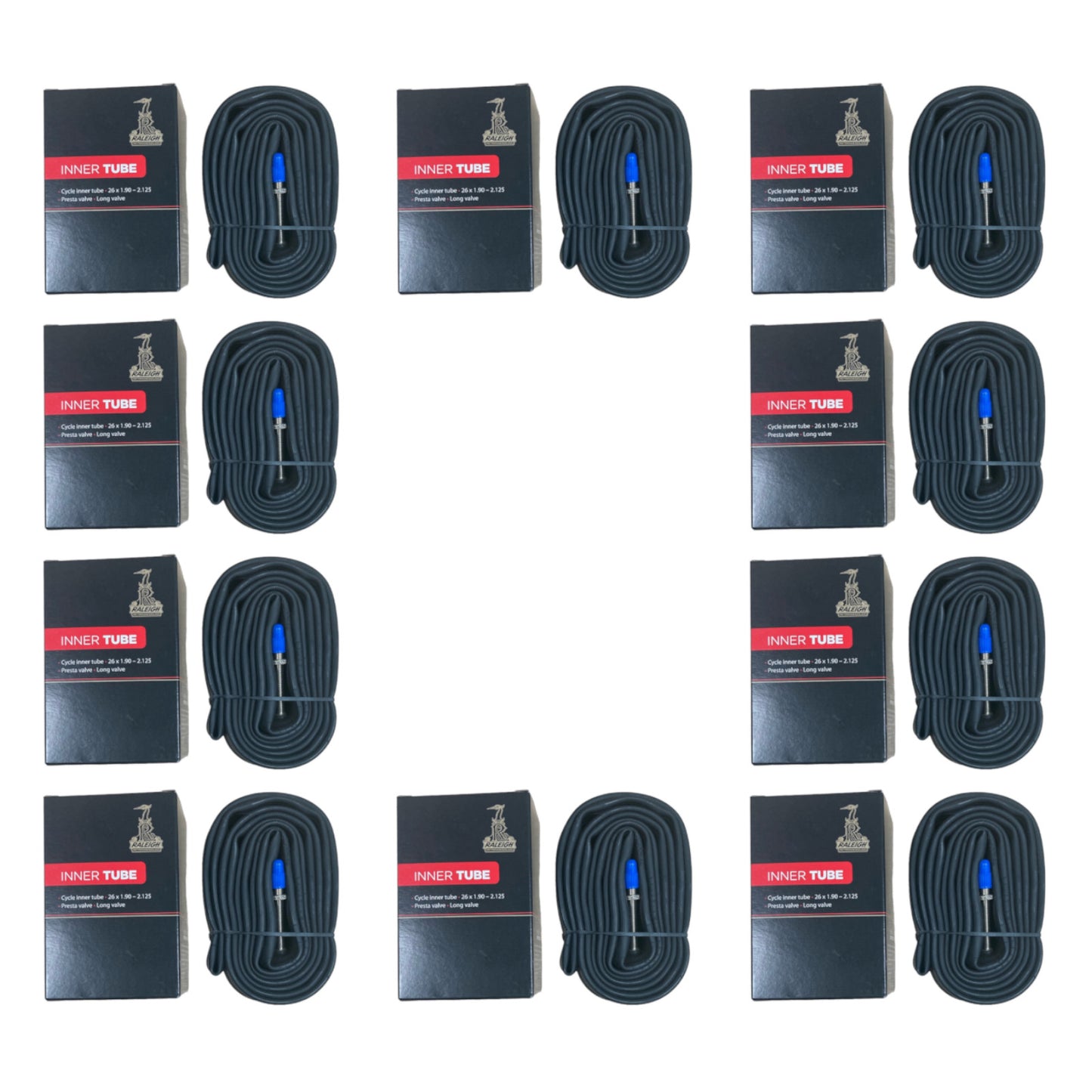 Chambre à air de vélo à valve Presta Raleigh longue 26 x 1,95" 26 pouces
