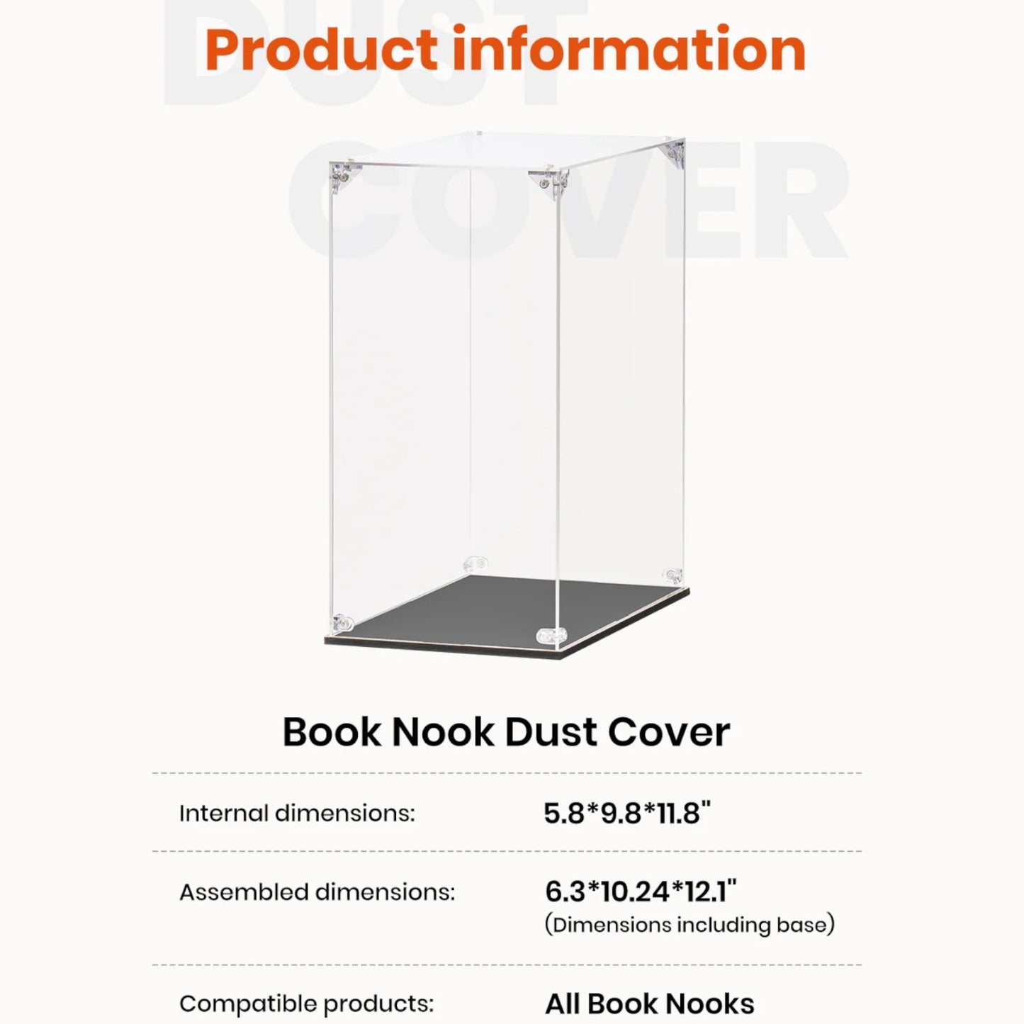Rolife Book Nook Dust Cover Accessory for Model Kit