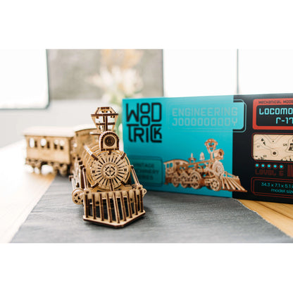 Wood Trick Locomotive R17 Steam Train Wooden Model 3D Puzzle WDTK022