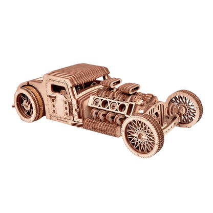 Wood Trick Hot Rod Wooden Model 3D Puzzle WDTK023