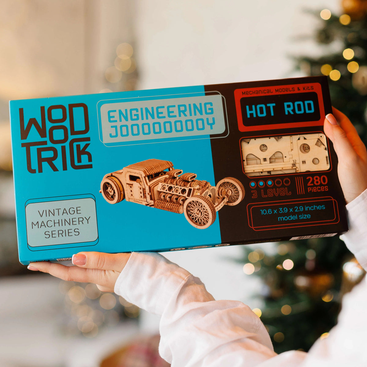 Wood Trick Hot Rod Wooden Model 3D Puzzle WDTK023