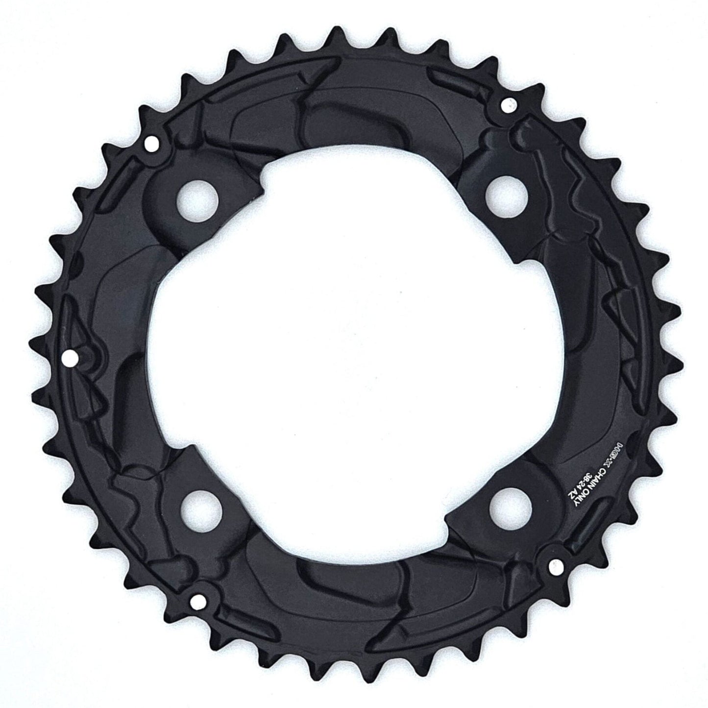 Shimano FCM617 Deore Doppel-Fahrradkettenblatt, schwarz