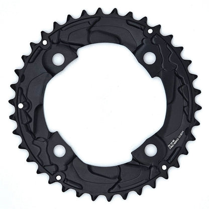 Shimano FCM617 Deore Doppel-Fahrradkettenblatt, schwarz