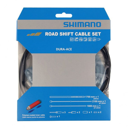 Shimano Dura Ace Road Bike Gear Outer Cable Set with Polymer Coated Inners Bike Inner & Outer Cable Set