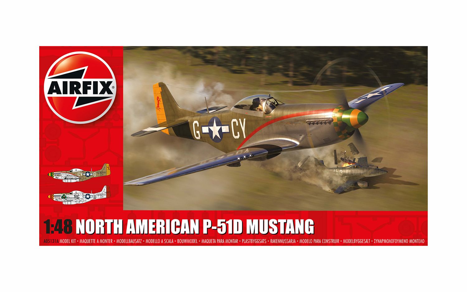 AirFix North American P-51D Mustang 1:42 Scale Plane Model Kit