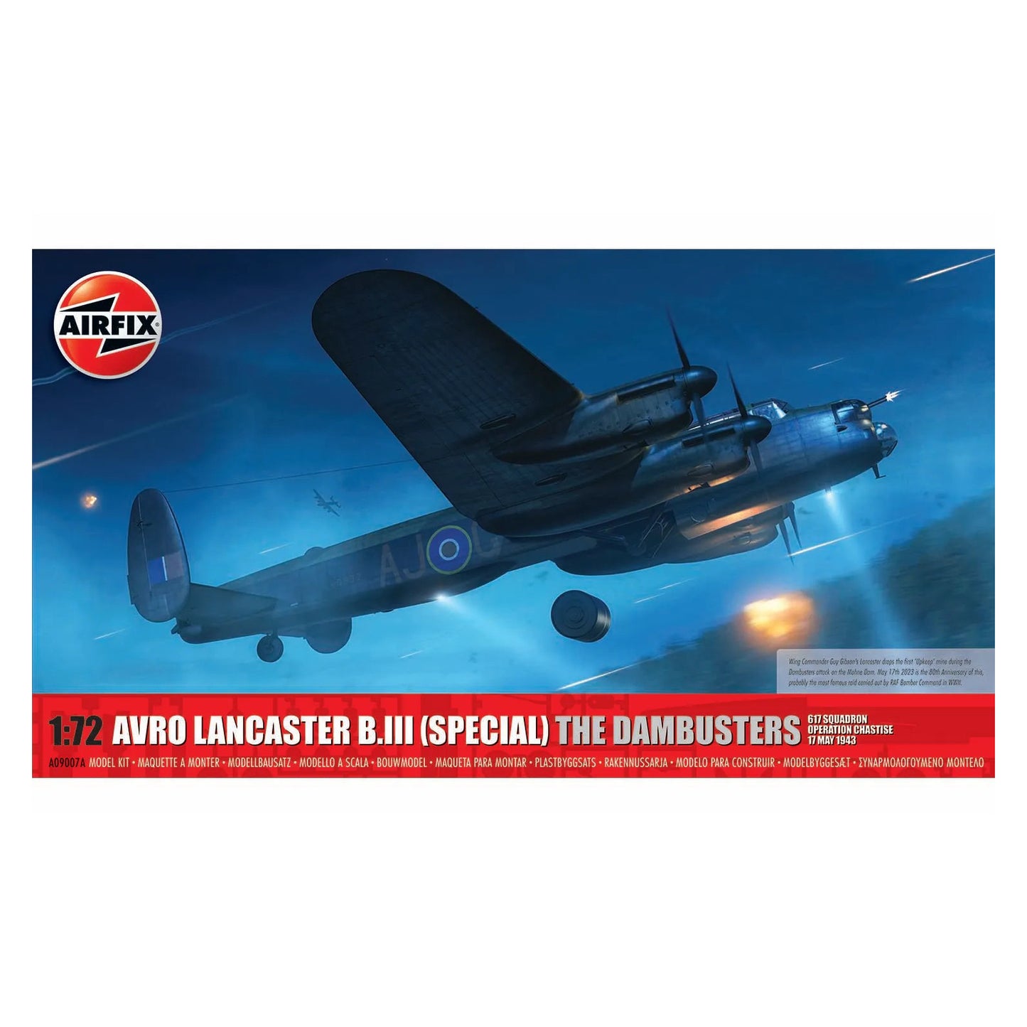 AirFix Avro Lancaster B.III Special The Dambusters WW2 Plane Model Kit A09007A Alternate 1