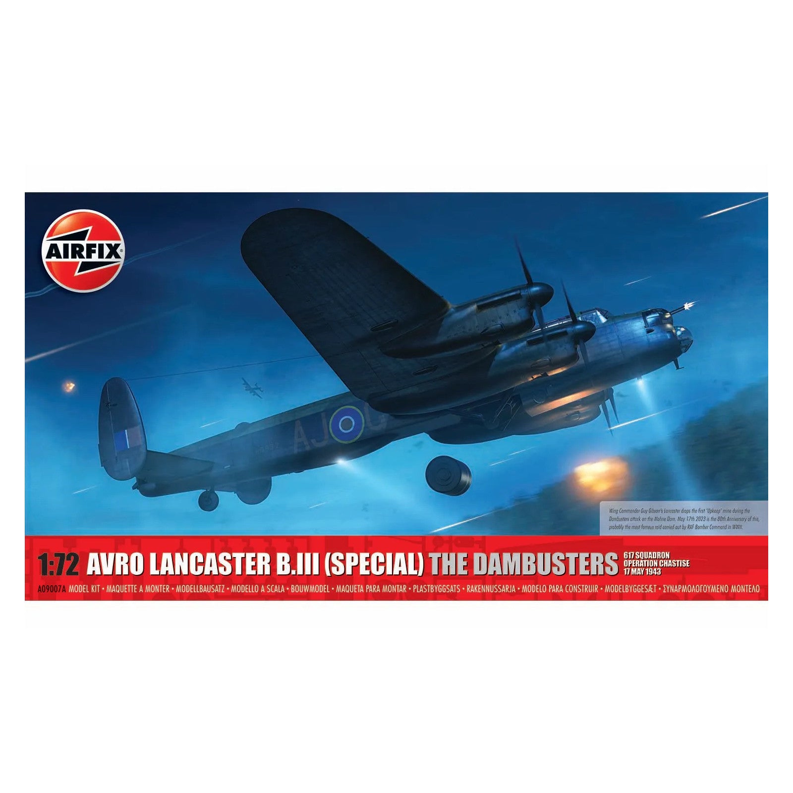 AirFix Avro Lancaster B.III Special The Dambusters WW2 Plane Model Kit A09007A Alternate 1