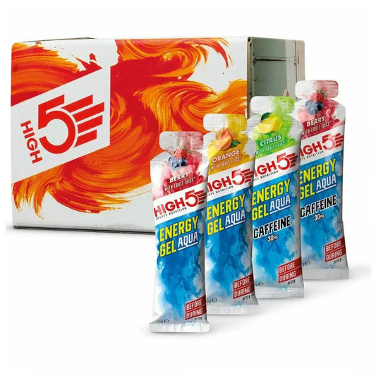 High5 Energy Gel Aqua Mixed Flavours Box of 15