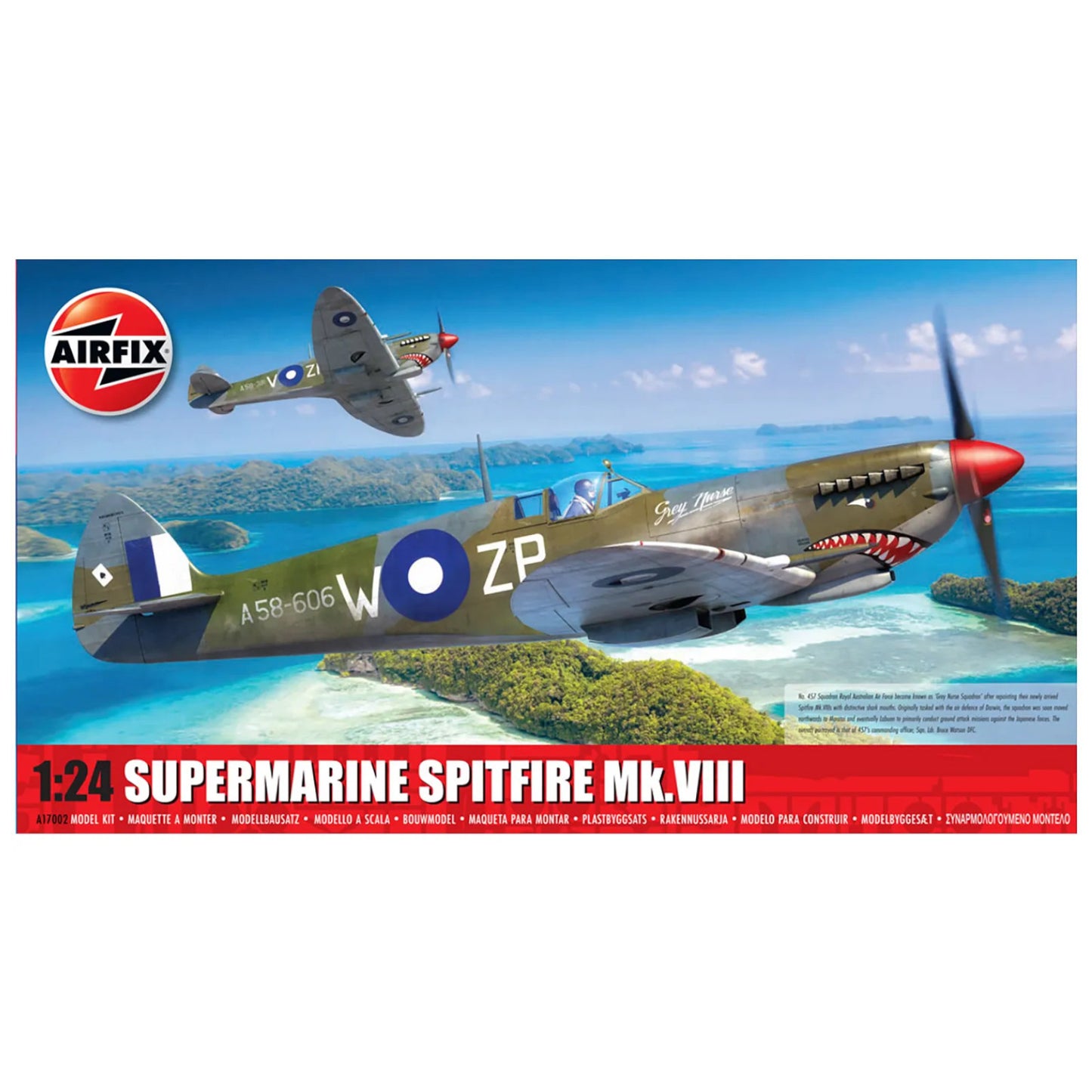 AirFix Supermarine Spitfire Mk VIII WW2 Plane Model Kit A17002 Alternate 1