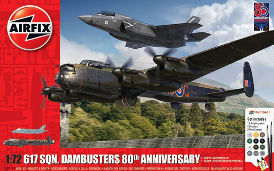 AirFix 617 Squadron Dambusters 80th Anniversay Gift Set 1:72 Scale Plane Model Kit