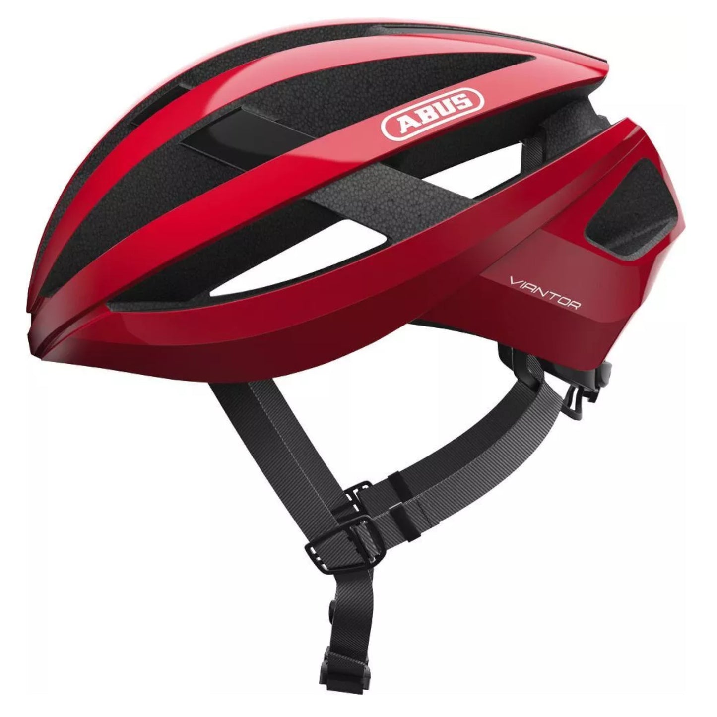 Abus Viantor Road Cycling Helmet Red - 51-55cm