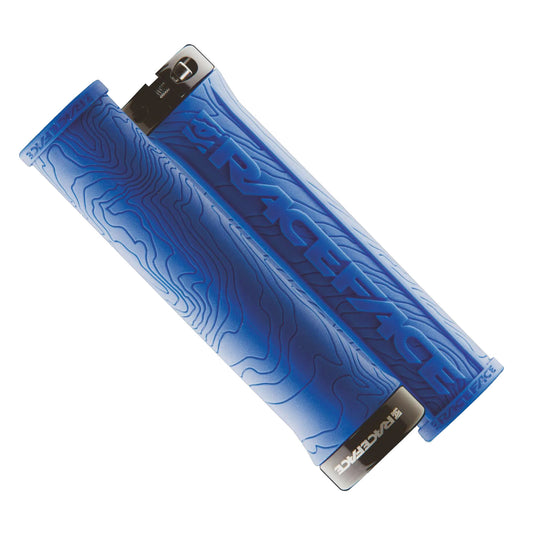 Race Face Half Nelson Blue Bike Handlebar Grips Lock-On Alternate 1