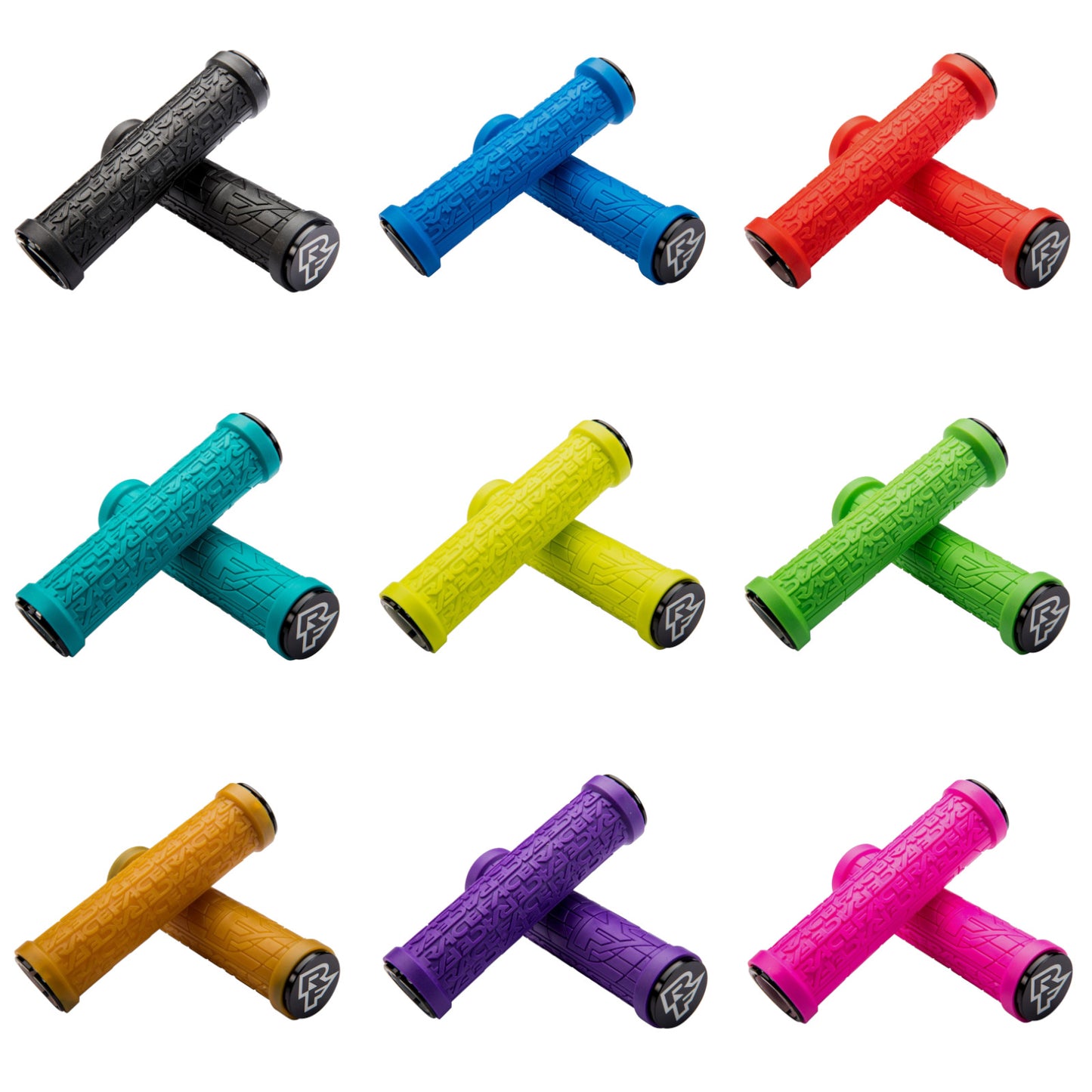 Race Face Grippler Bike Handlebar Grips Lock-On Collection