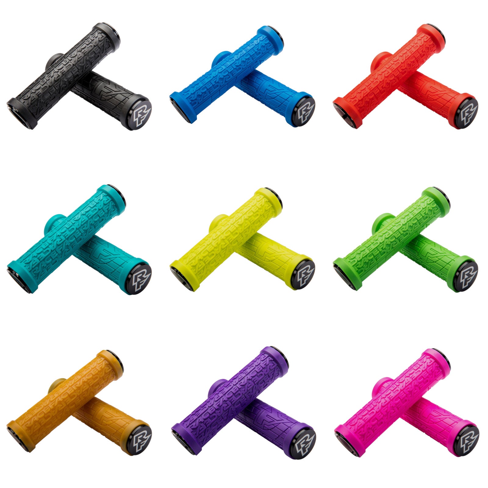 Race Face Grippler Bike Handlebar Grips Lock-On Collection