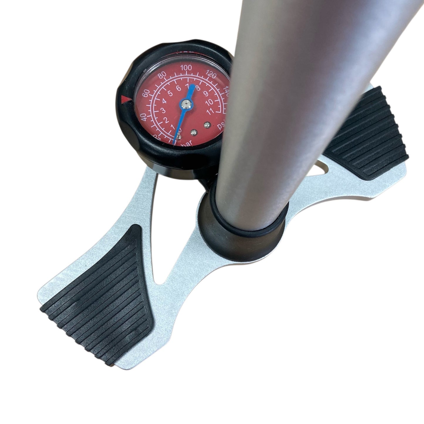 Acor AMP21101 Alloy/Wooden Handle High Pressure Floor Pump Alternate 2