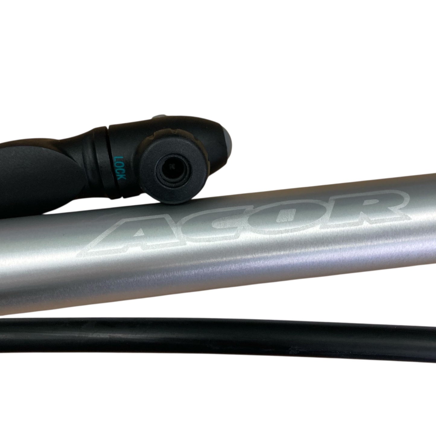 Acor AMP21101 Alloy/Wooden Handle High Pressure Floor Pump Alternate 3