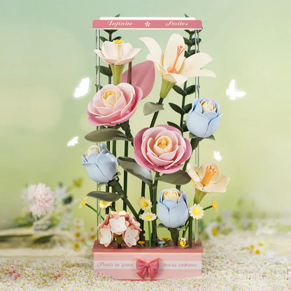 ROKR Blooming Bouquet Box DIY 3D Puzzle AF01D Alternate 1