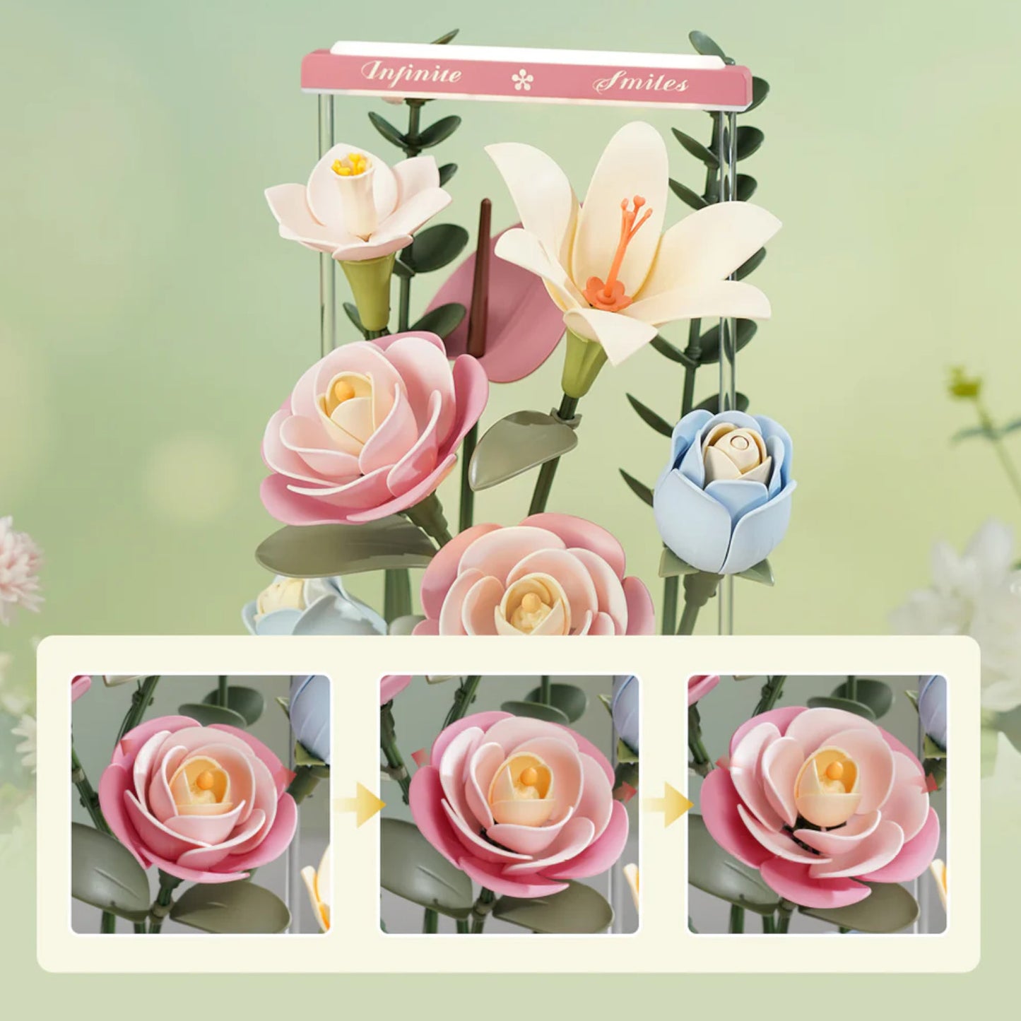 ROKR Blooming Bouquet Box DIY 3D Puzzle AF01D Alternate 6