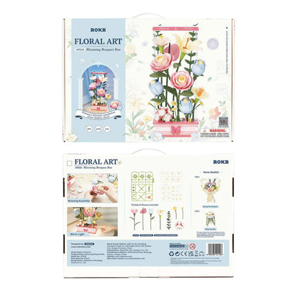 ROKR Blooming Bouquet Box DIY 3D Puzzle AF01D Alternate 8