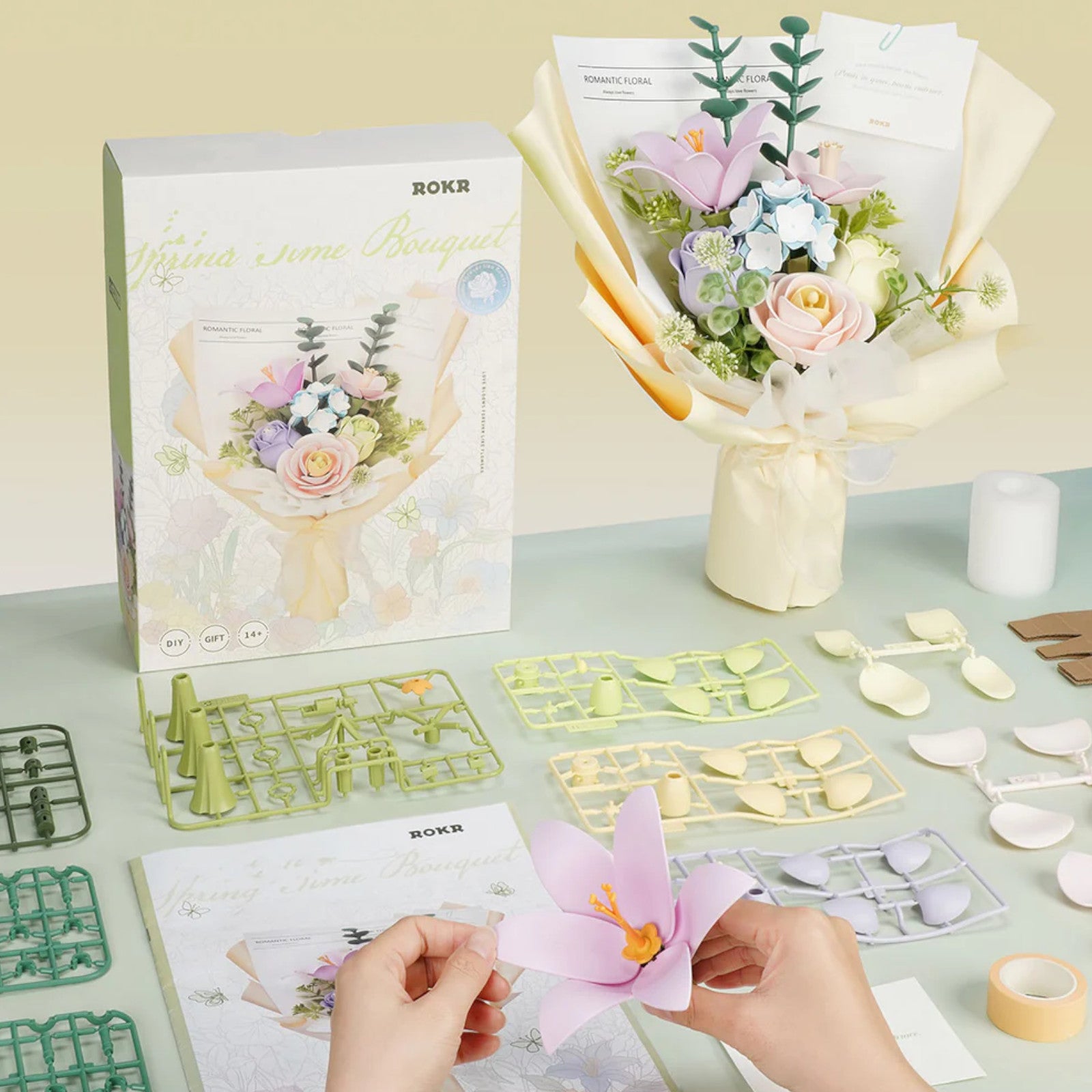 ROKR Spring Time Bouquet DIY 3D Puzzle AF01J Alternate 3