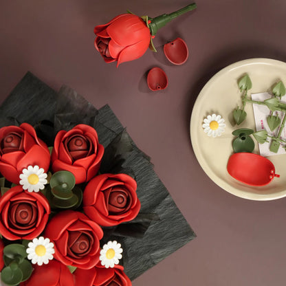 Rolife Red Rose Bouquet DIY 3D Puzzle AF02J Alternate 2
