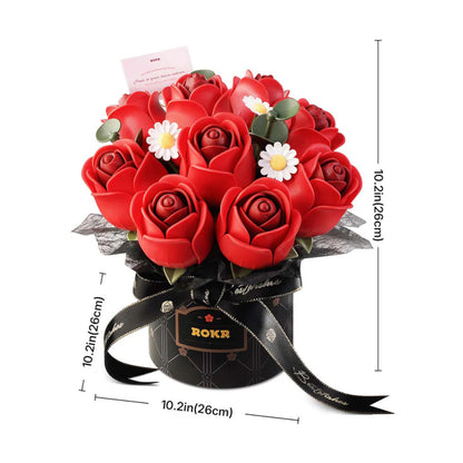 Rolife Red Rose Bouquet DIY 3D Puzzle AF02J Alternate 7