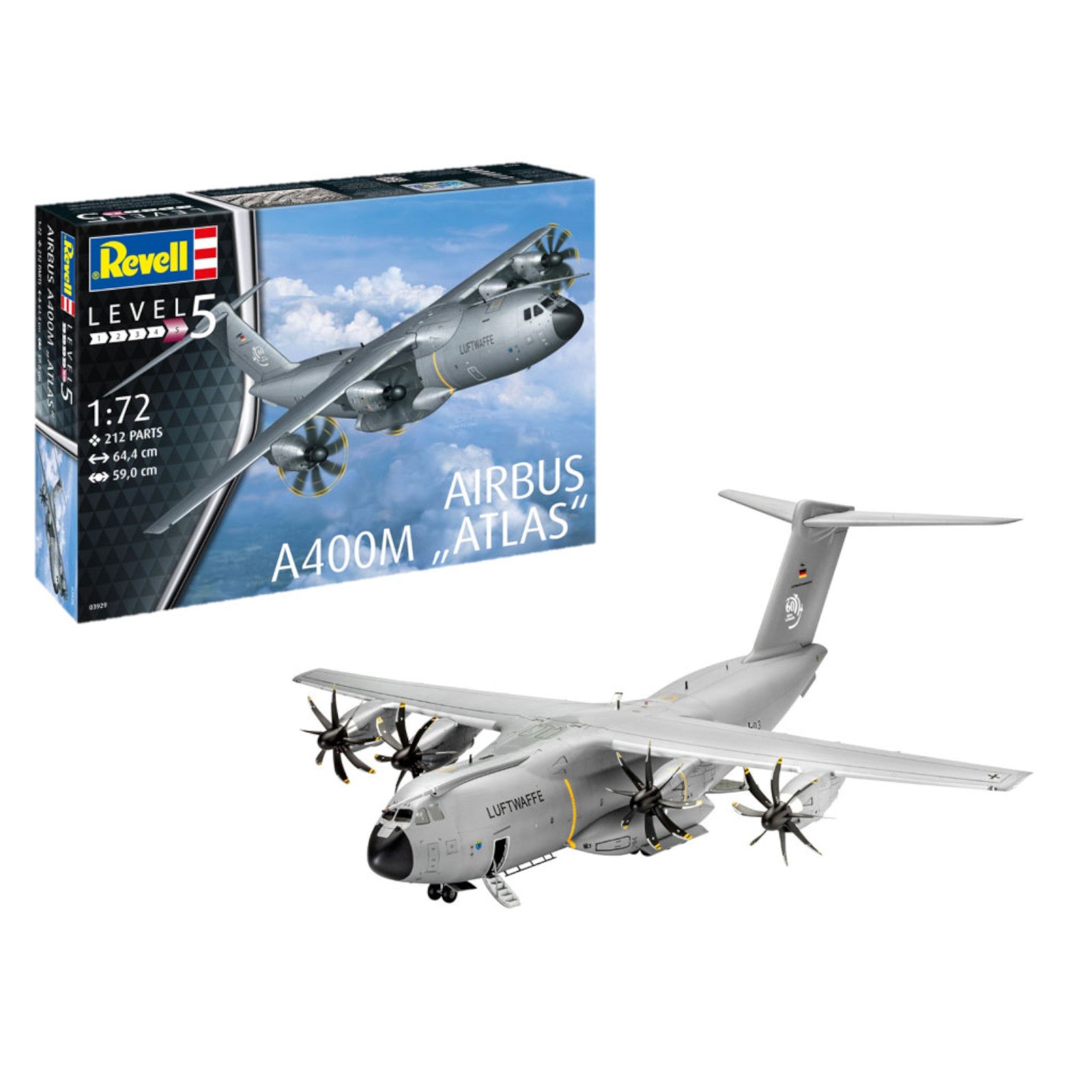 Revell Airbus A400M Atlas 1:72 Plane Model Kit | SDJ Sports