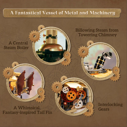 Pantasy Steampunk Airship 3D Puzzle 1949 Pieces 85021 Alternate 10