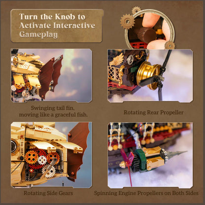 Pantasy Steampunk Airship 3D Puzzle 1949 Pieces 85021 Alternate 11