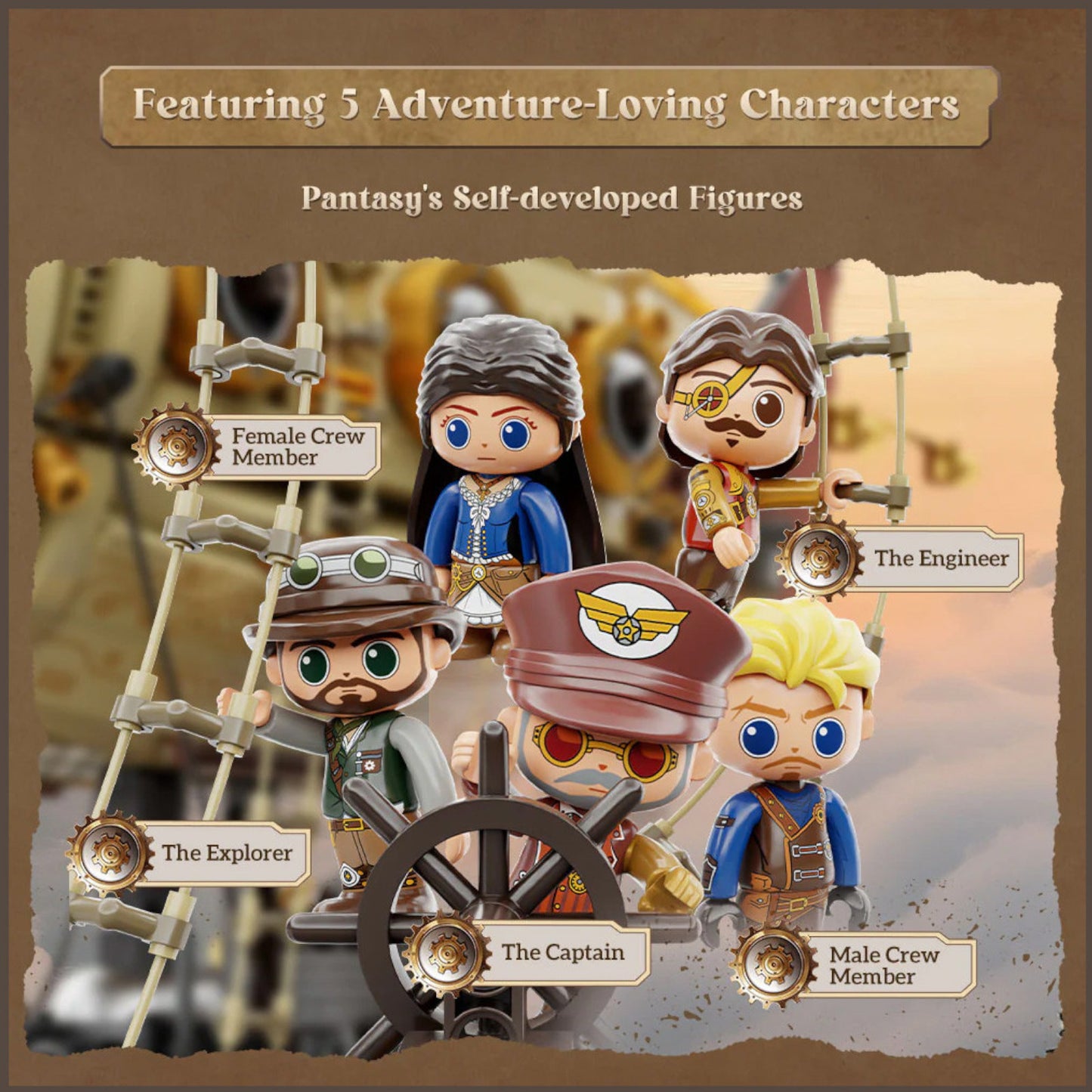 Pantasy Steampunk Airship 3D Puzzle 1949 Pieces 85021 Alternate 8