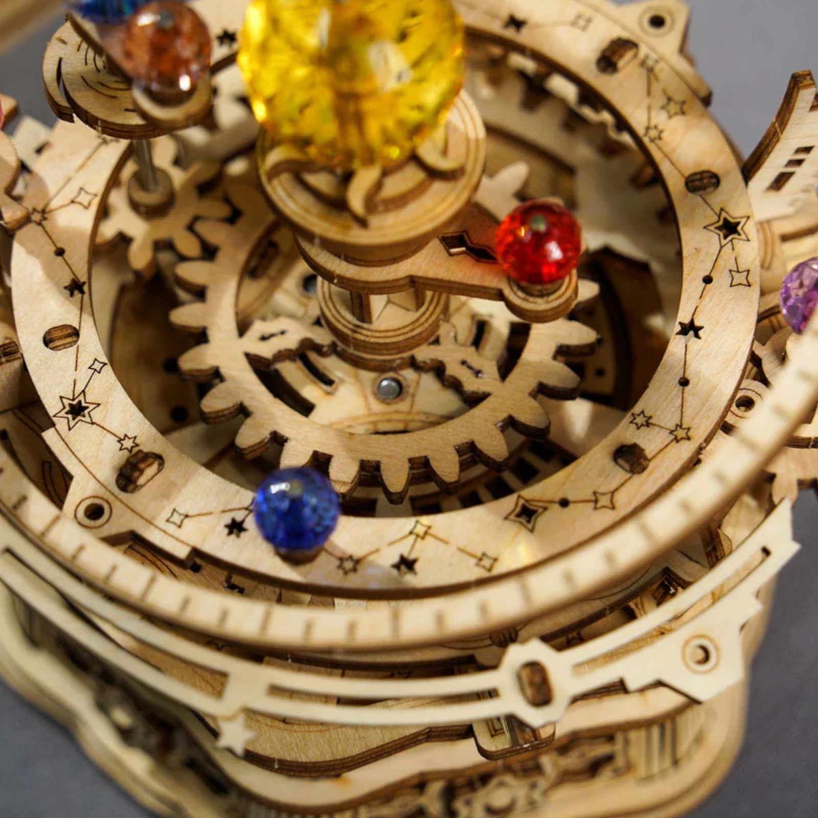 ROKR Starry Night Orrery Mechanical Music Box 3D Puzzle AMK51 Alternate 2