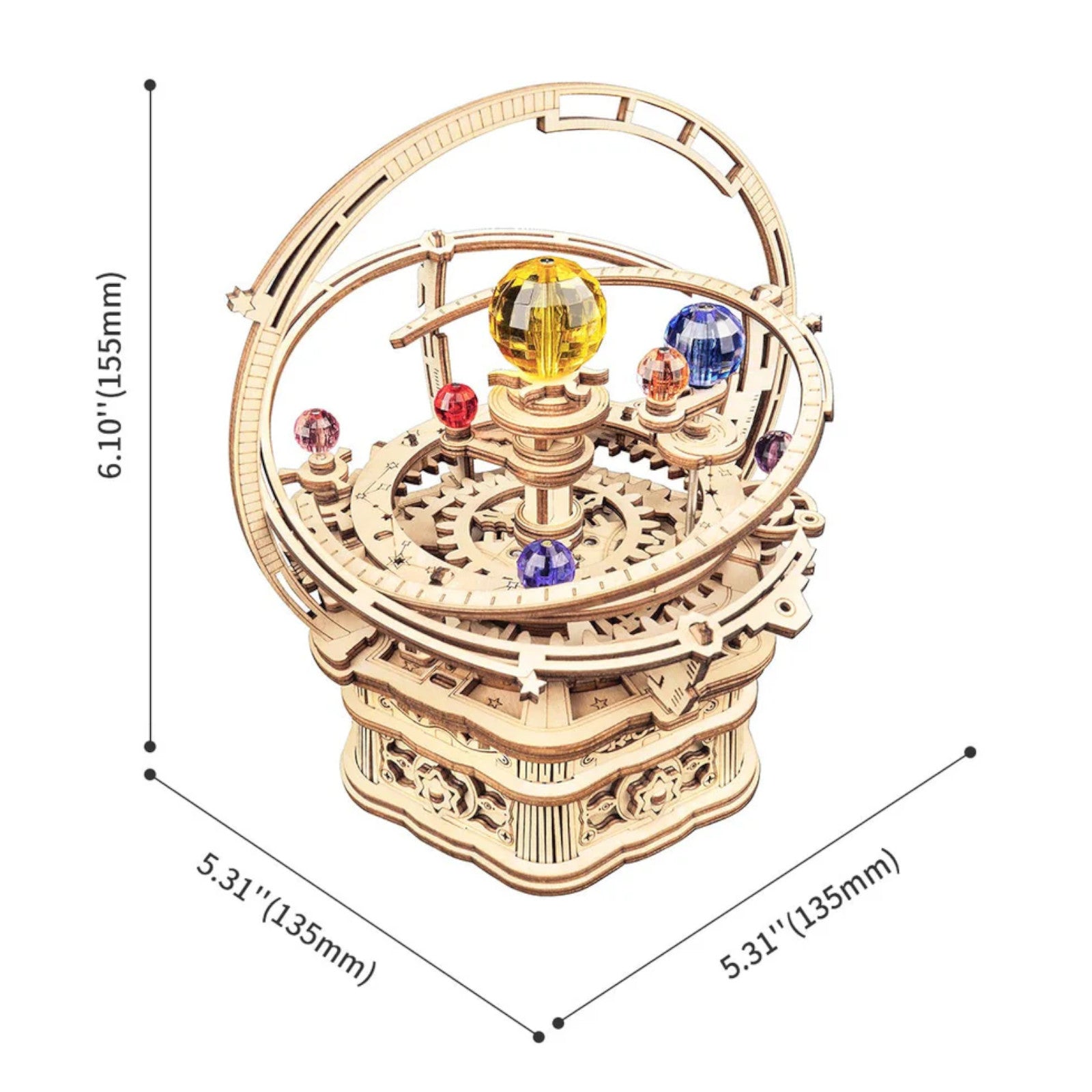 ROKR Starry Night Orrery Mechanical Music Box 3D Puzzle AMK51 Alternate 3
