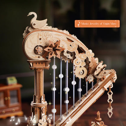 ROKR Magic Harp Music Box Wooden 3D Puzzle AMK71 Alternate 2