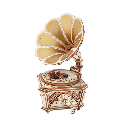 ROKR Diva Gramophone Music Box Wooden 3D Puzzle AMK82