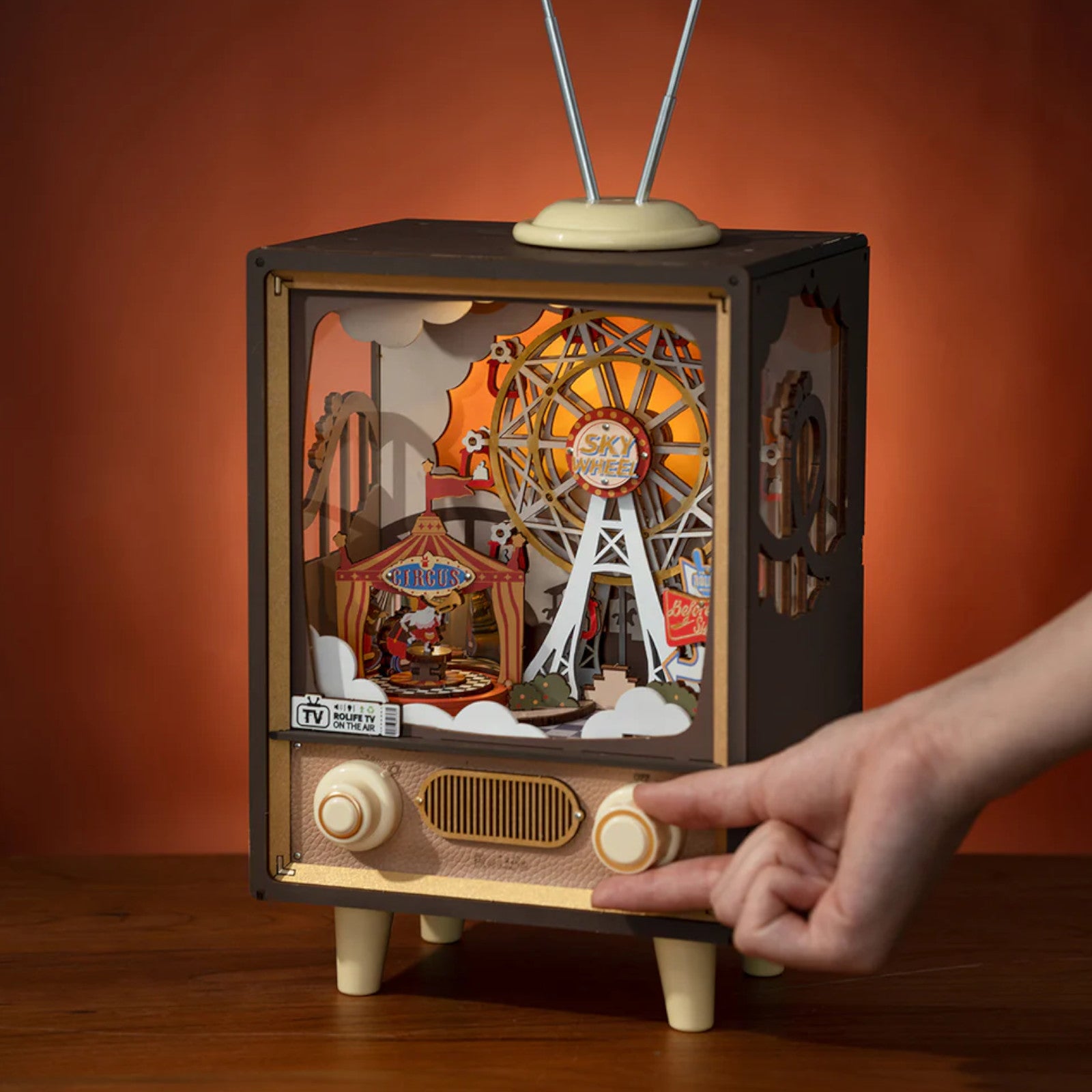 Rolife Sunset Carnival DIY Music Box Wooden 3D Puzzle AMT01 Alternate 6