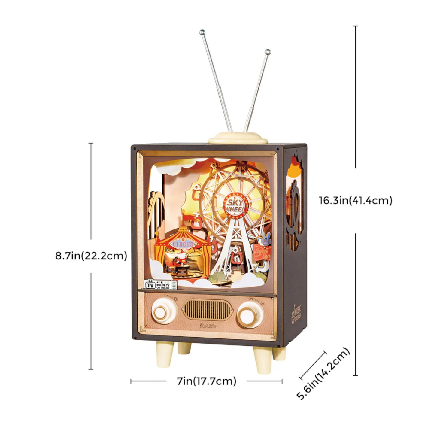 Rolife Sunset Carnival DIY Music Box Wooden 3D Puzzle AMT01 Alternate 7