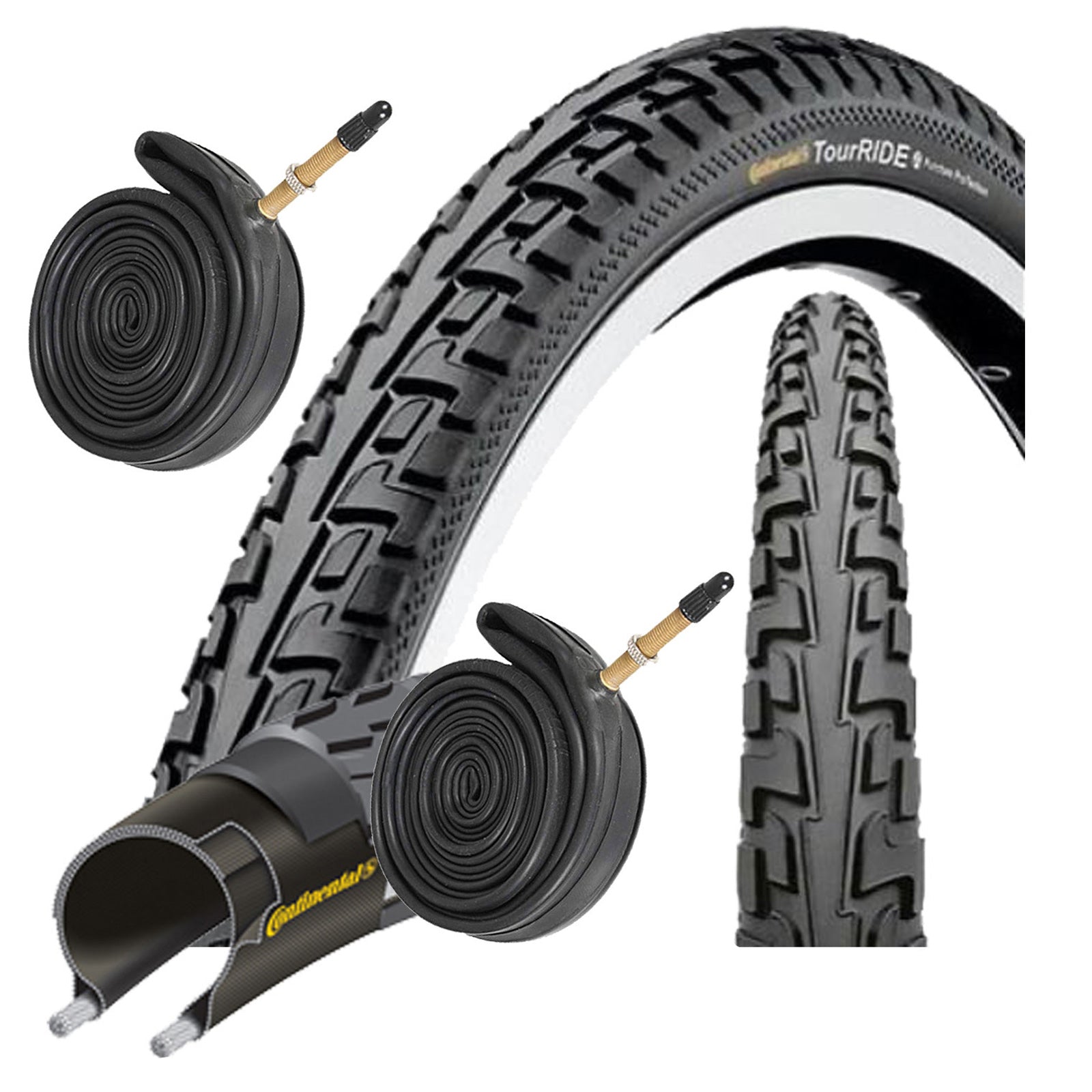 Continental Tour Ride 700 x 37c & Presta Tubes 700c Bike Tyre