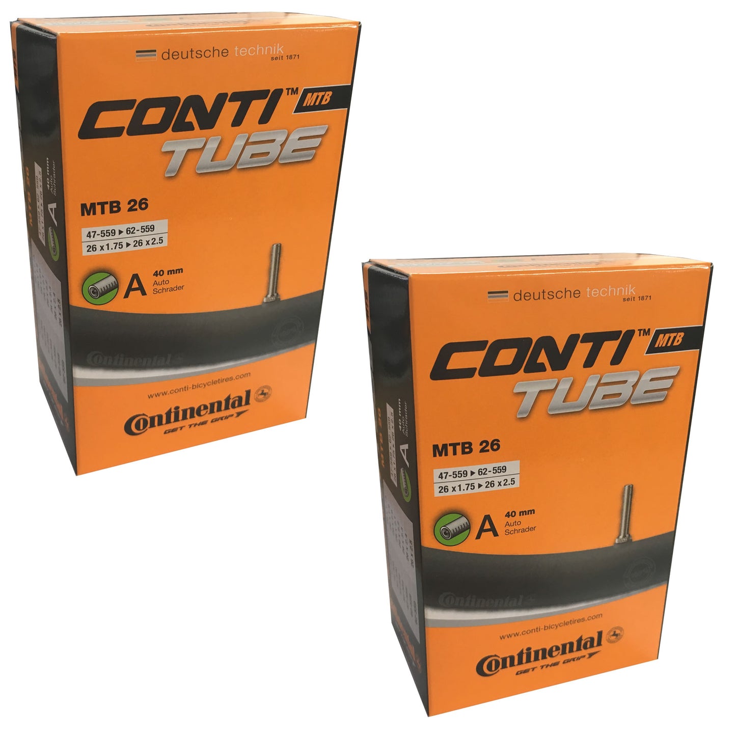 Continental 26x1.75-2.5" Bike Inner Tube