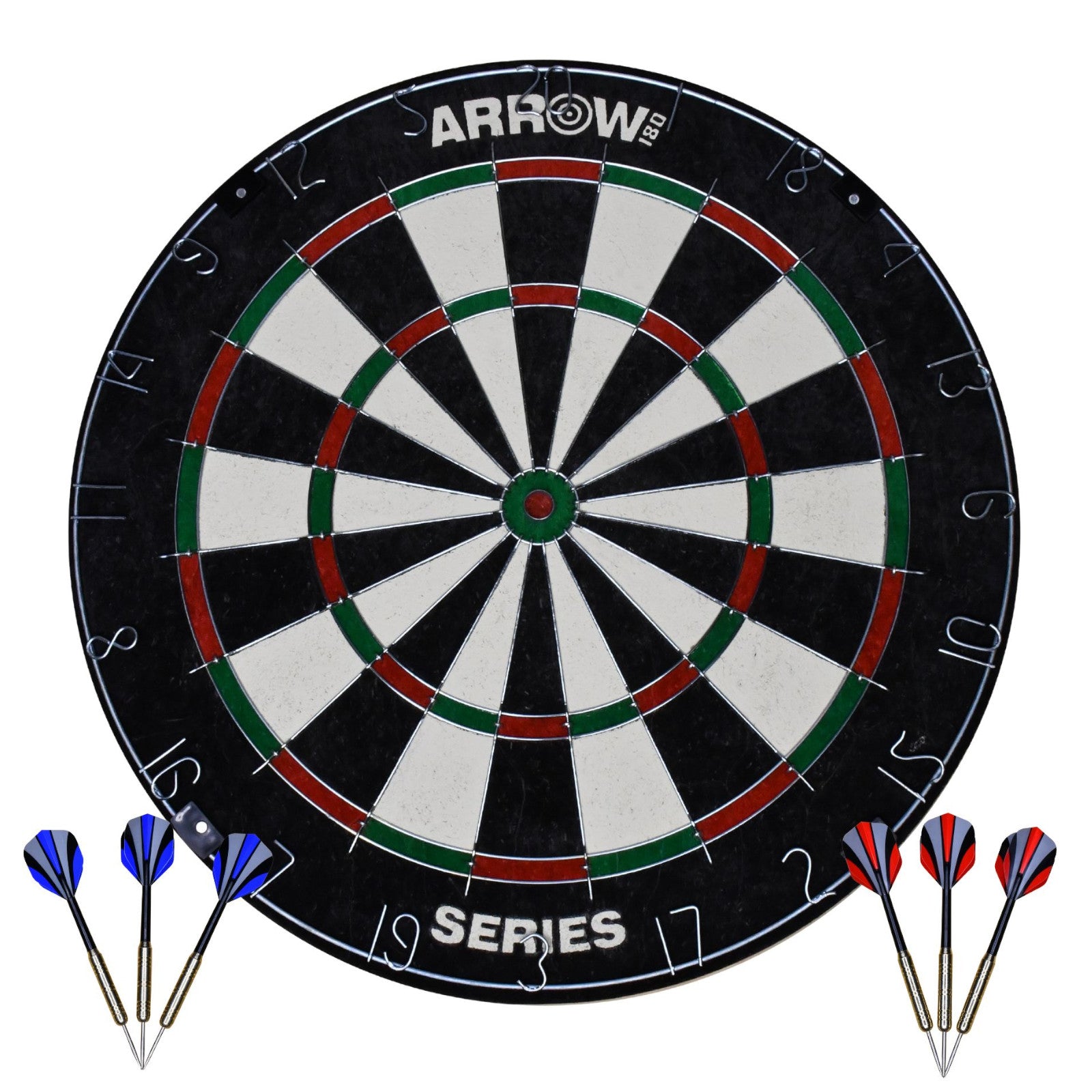 Arrow180 Bristle Dartboard with 2 FREE 18g Sets of Darts