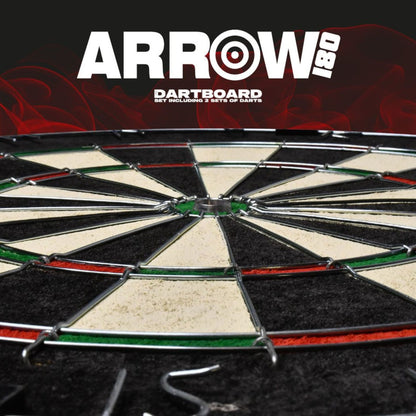 Arrow180 Bristle Dartboard with 2 FREE 18g Sets of Darts Alternate 6