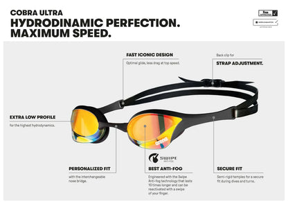 Arena Cobra Ultra Swipe Racing Swimming Goggles