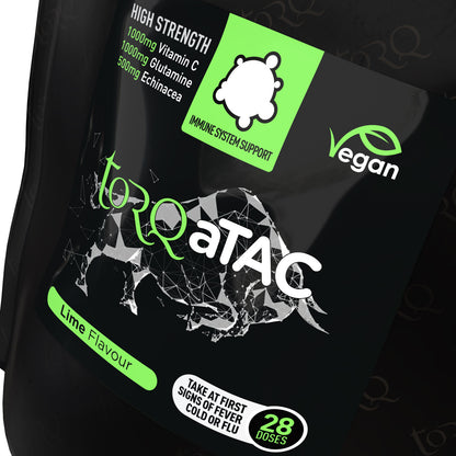 Torq aTAC Cold & Flu Relief Pouch 28 Doses Lime Sports Energy Gel Alternate 1