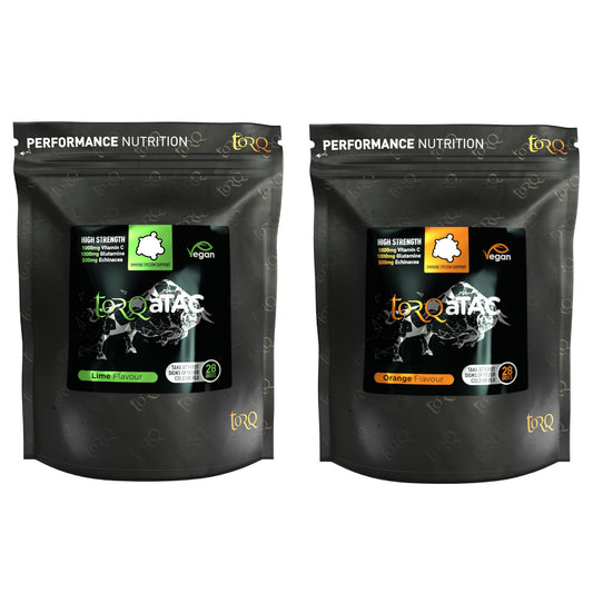 Torq aTAC Cold & Flu Relief Pouch 28 Doses Lime Sports Energy Gel Collection